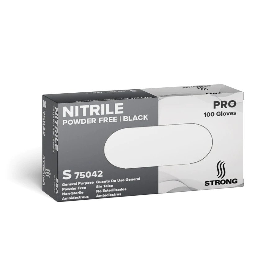 STRONG General Purpose black Nitril Gloves - Pro