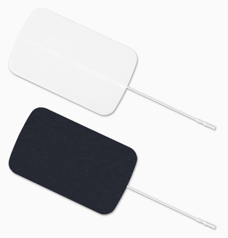 ValuTrode Foam Electrode, White Foam Top, Rectangle, 4/pk, 10 pk/bg, 1 bg/cs (090164)