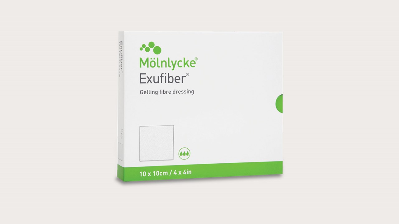 Exufiber Gelling Fiber Dressing with Superior Fluid Retention