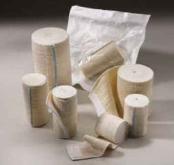 Honeycomb Double Length Elastic Bandage with Double Velcro Closure, Beige, Non Sterile, Latex Free, Individually Wrapped