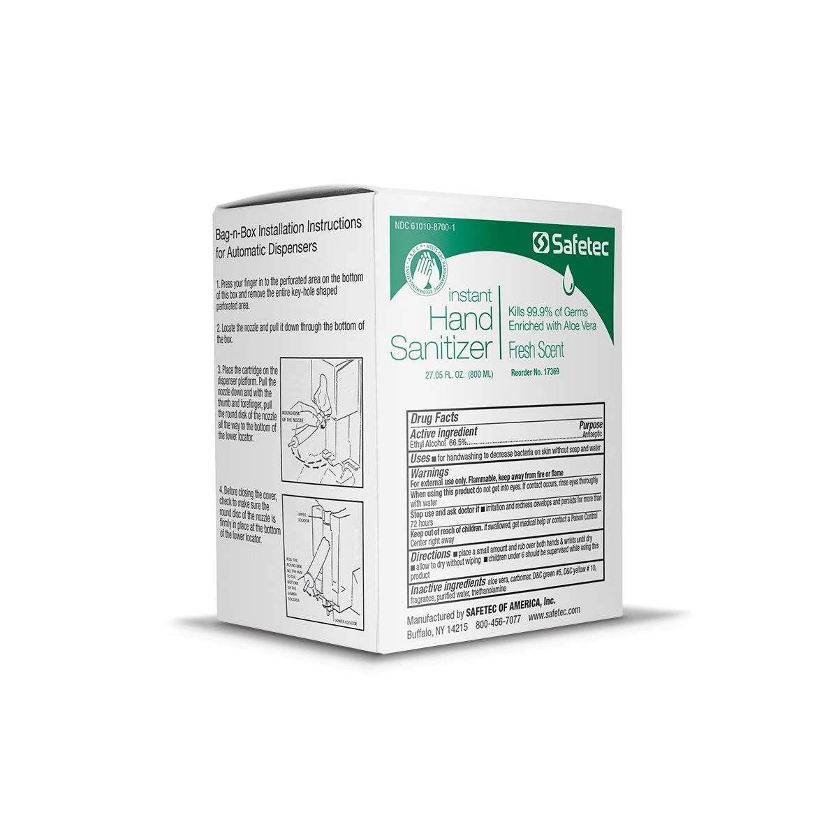 Instant Hand Sanitizer Dispenser Refill