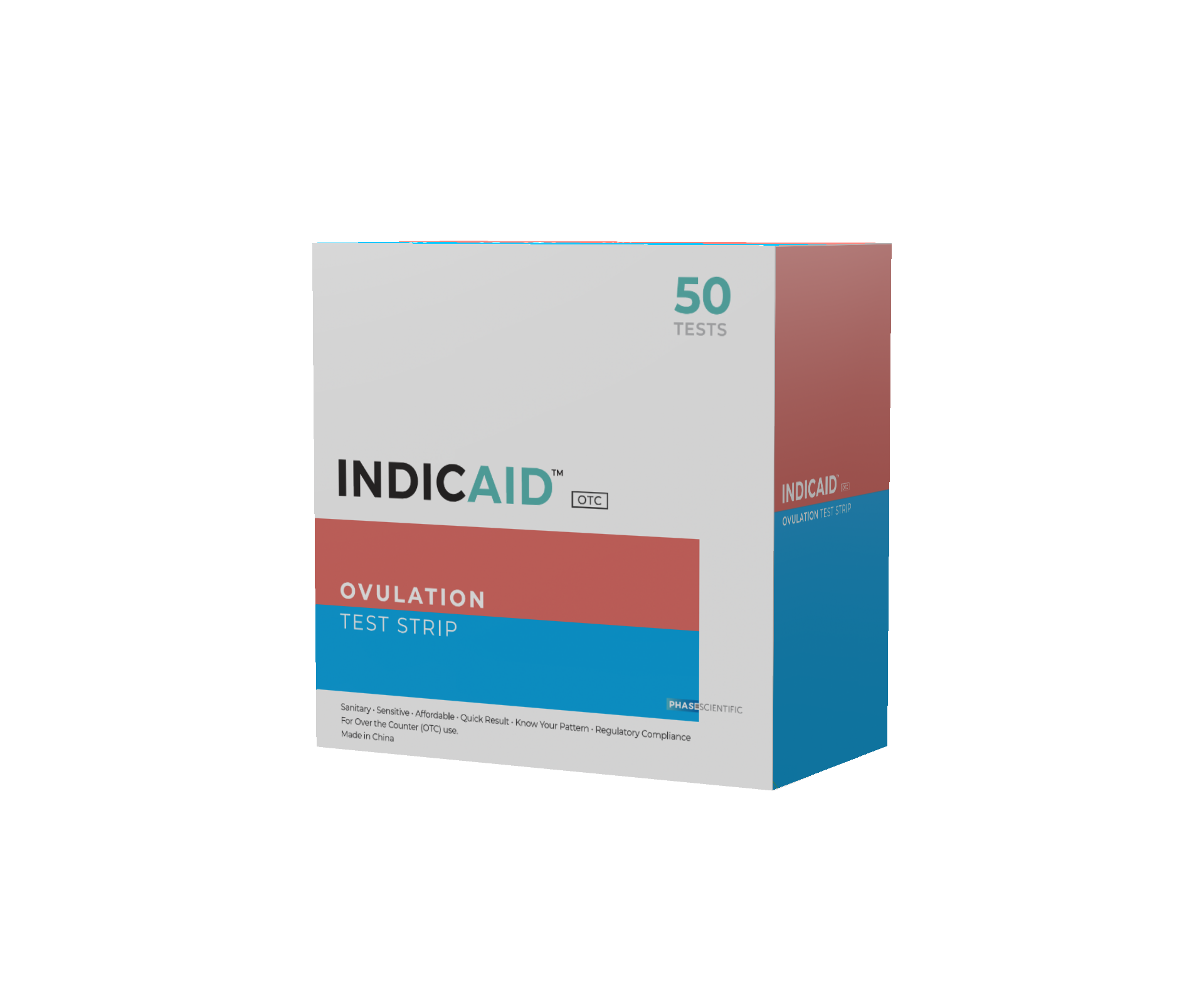 Indicaid Rapid Ovulation Test Strips - Box of 50