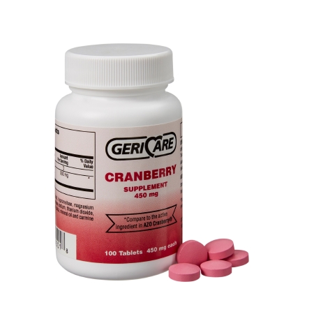 Cranberry Extract Dietary Supplement, 450 mg, 100 Tablets