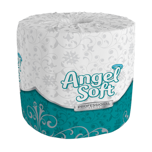 Angel Soft Professional Series Premium 2 Ply Embossed Toilet Paper, White