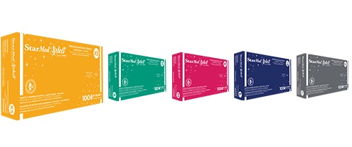 StarMed Select Nitrile Exam Gloves, Powder Free