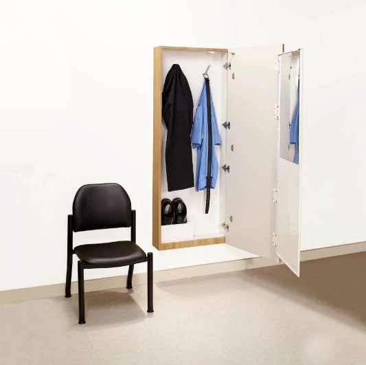 Synthesis Dressing Nook with Keyed Locks and Left Hand Door