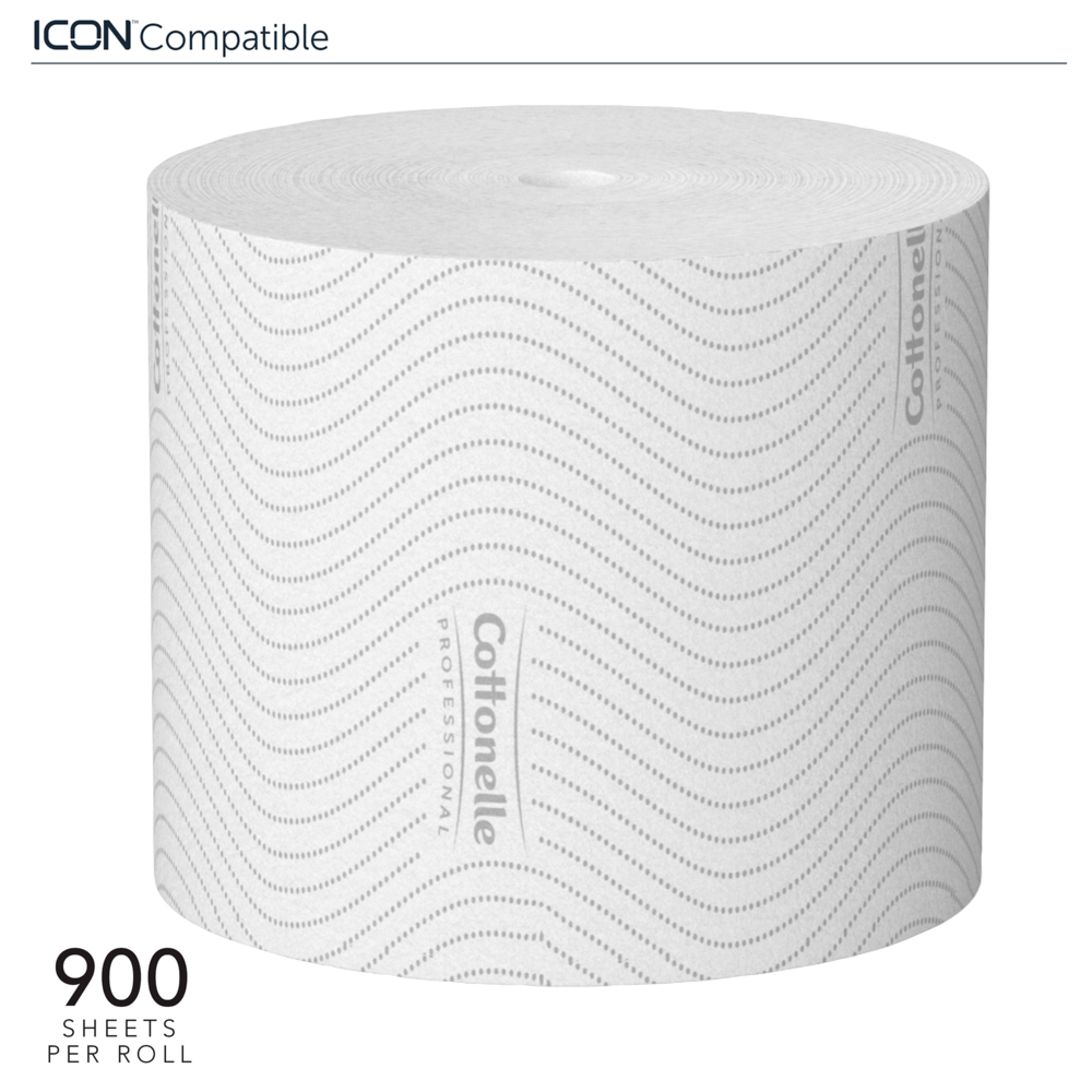 Cottonelle Standard Toilet Paper with CleanCare Design 2 Ply White