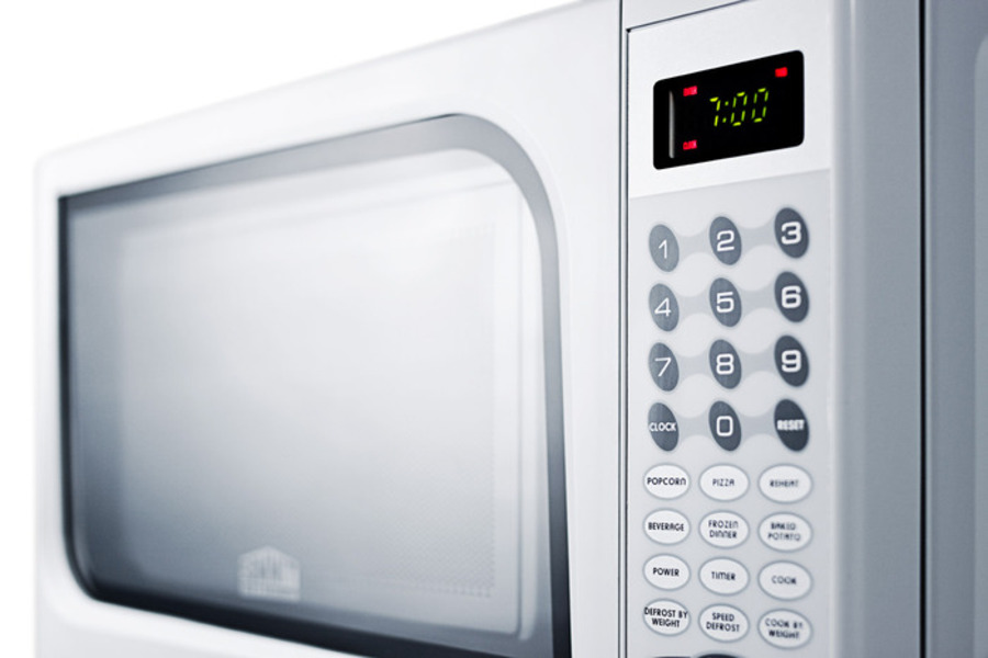 Mid Sized Microwave Oven with Fully White Finish