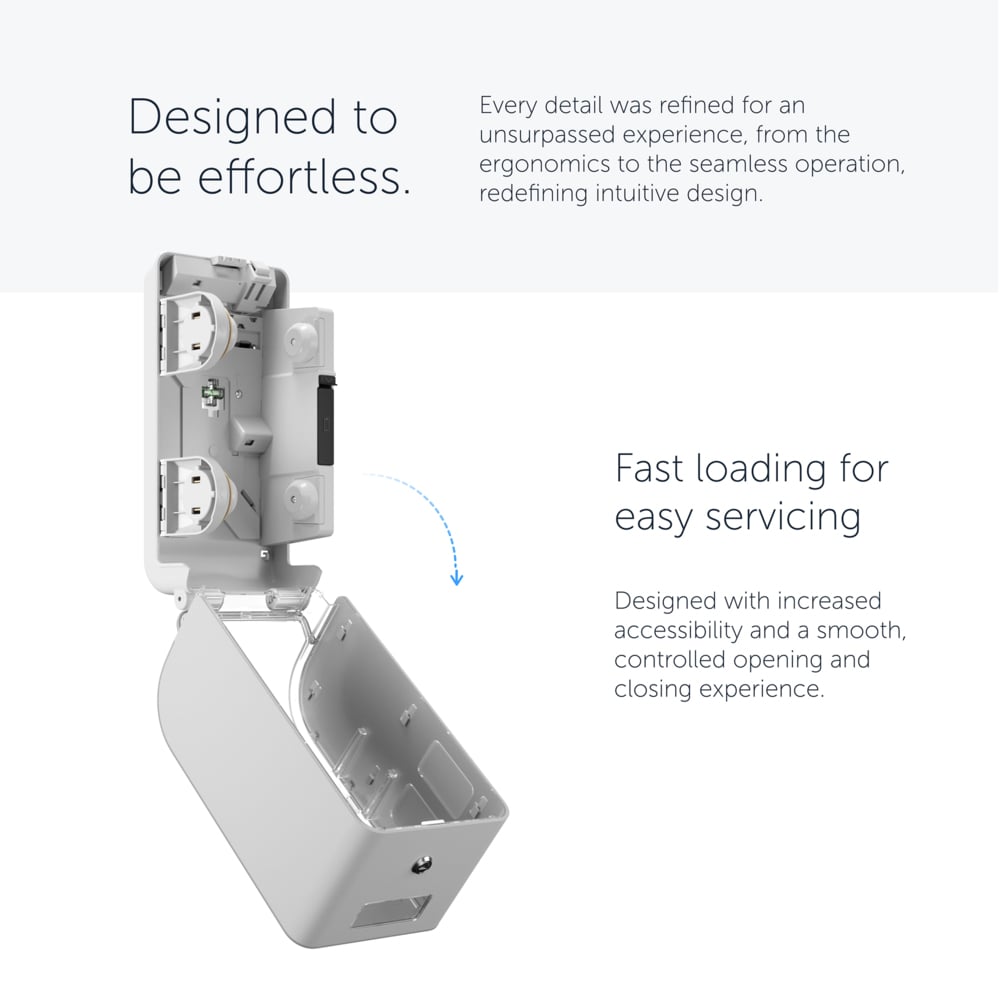 Toilet Paper Dispenser, Coreless, Standard Roll, 2 Roll, Vertical with Faceplate