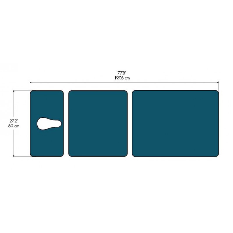 3 Section Hi Lo Treatment Table