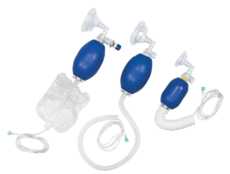AirLife Self Inflating Resuscitation Device with Mask, 40" Oxygen Reservoir Tubing, Pressure Relief Valve