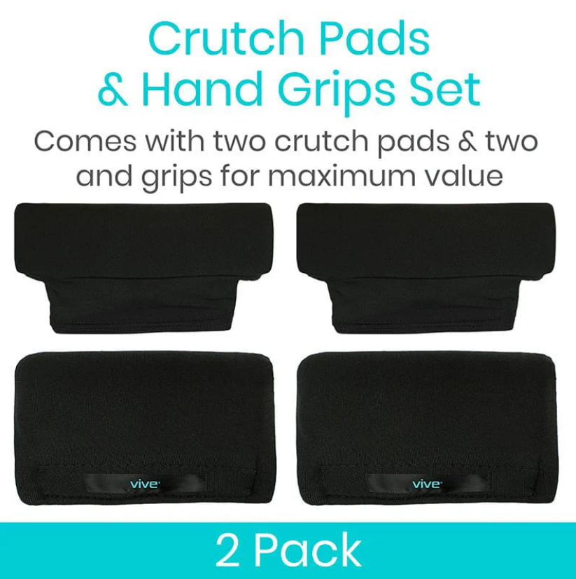 Crutch Pads with Hand Grips