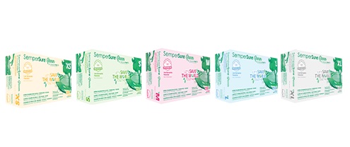 SemperSure Green Nitrile Exam Gloves, Powder Free, Non Sterile