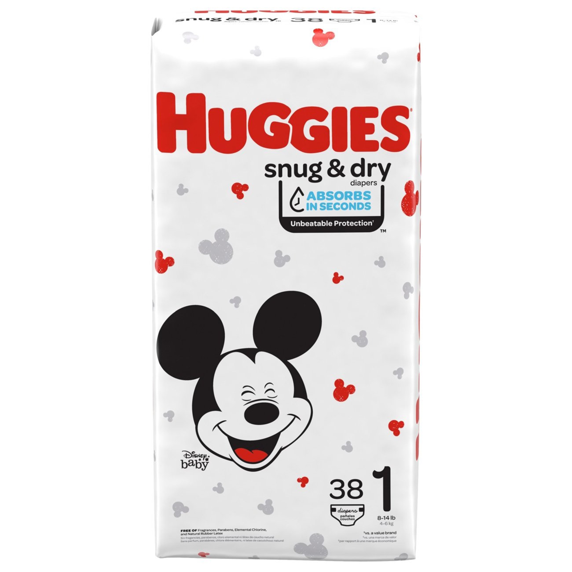 Snug & Dry Unisex Baby Diaper, Disposable, Heavy Absorbency