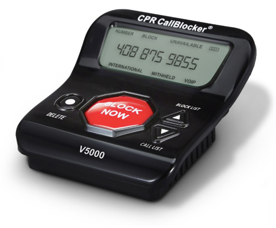 CPR Call Blocker V5000 With 6500 Number Blocking for Landline Phones