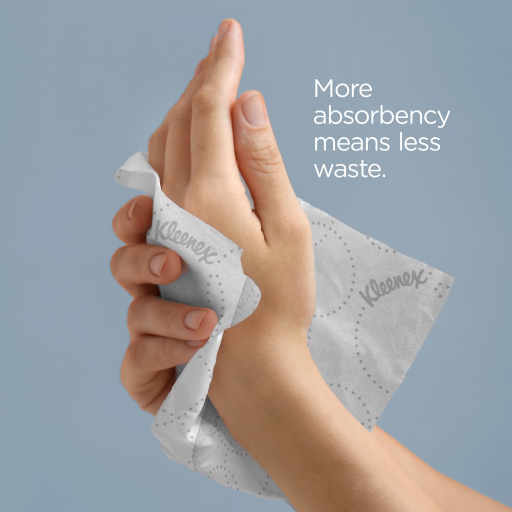 Kleenex, Hard Roll Paper Towels, with Elevated Kleenex Design and Absorbency Pockets, for Scott Pro Dispenser, White