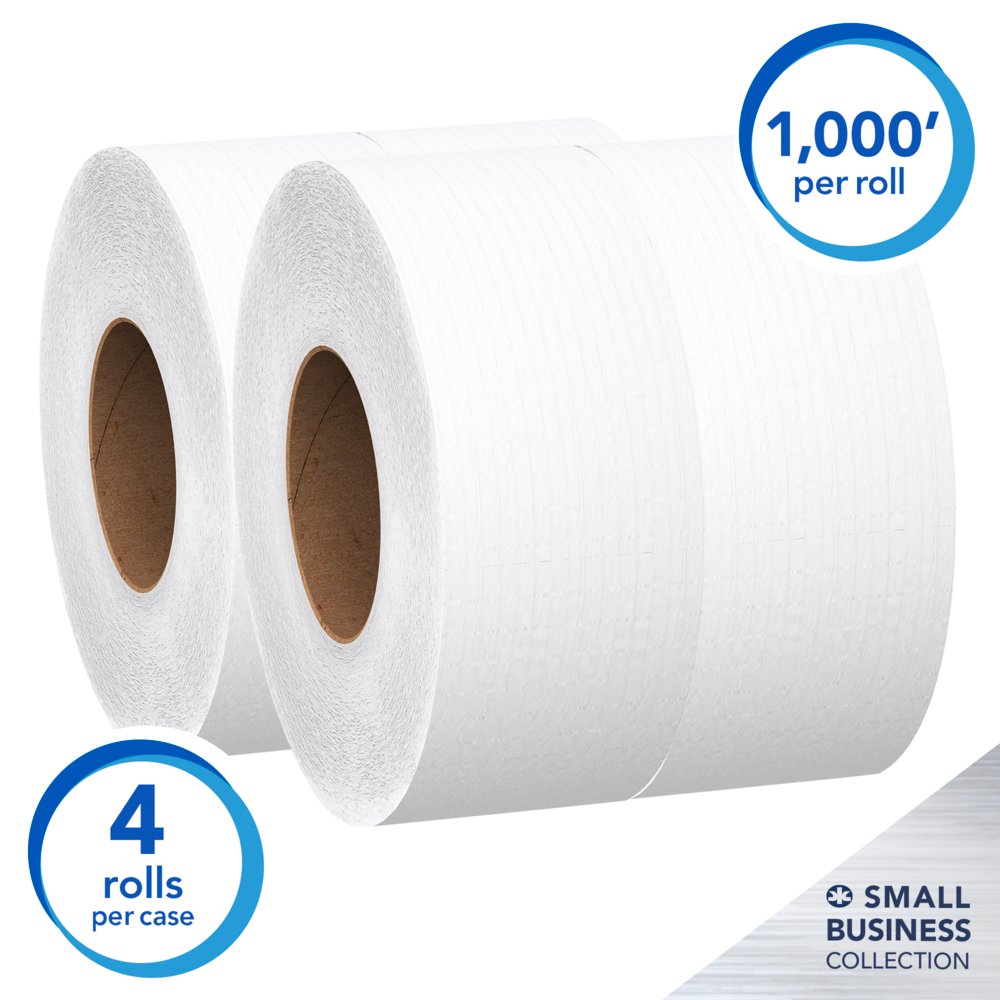 Scott Jumbo Roll Toilet Paper, Small Business Collection, Convenience Case