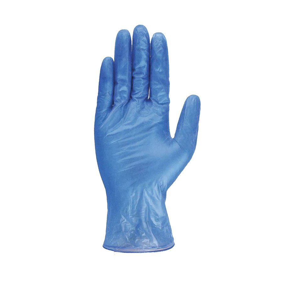 STRONG General Purpose Blue Vinyl Gloves