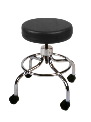 Screw Type Mobile Revolving Stool without Back