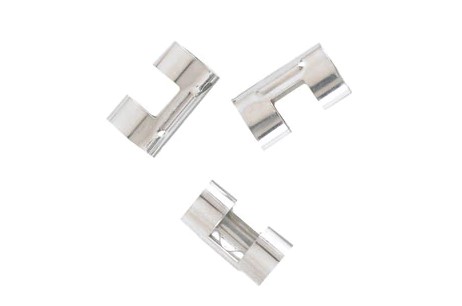Raney Style Scalp Clip, Stainless Steel, Medium, Silver