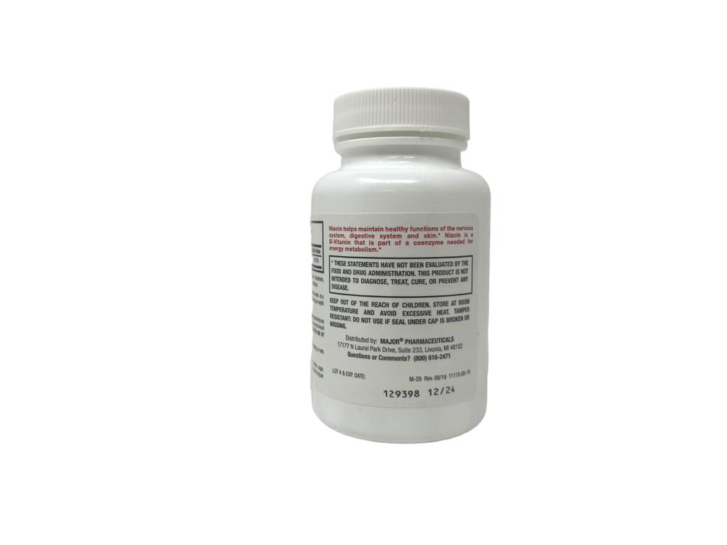 Niacin 500 mg Vitamin B Dietary Supplement 100 Tablets