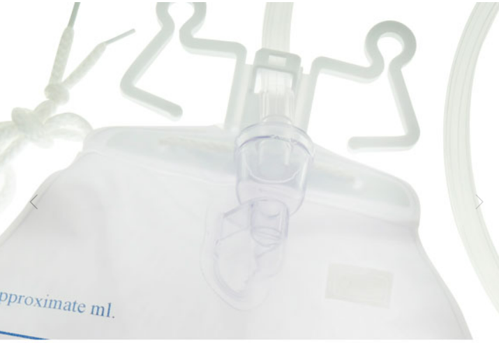 Drainage Bag, 2000mL, Anti-Reflux Chamber, Pre-Pierced Needle Free Sampling Port