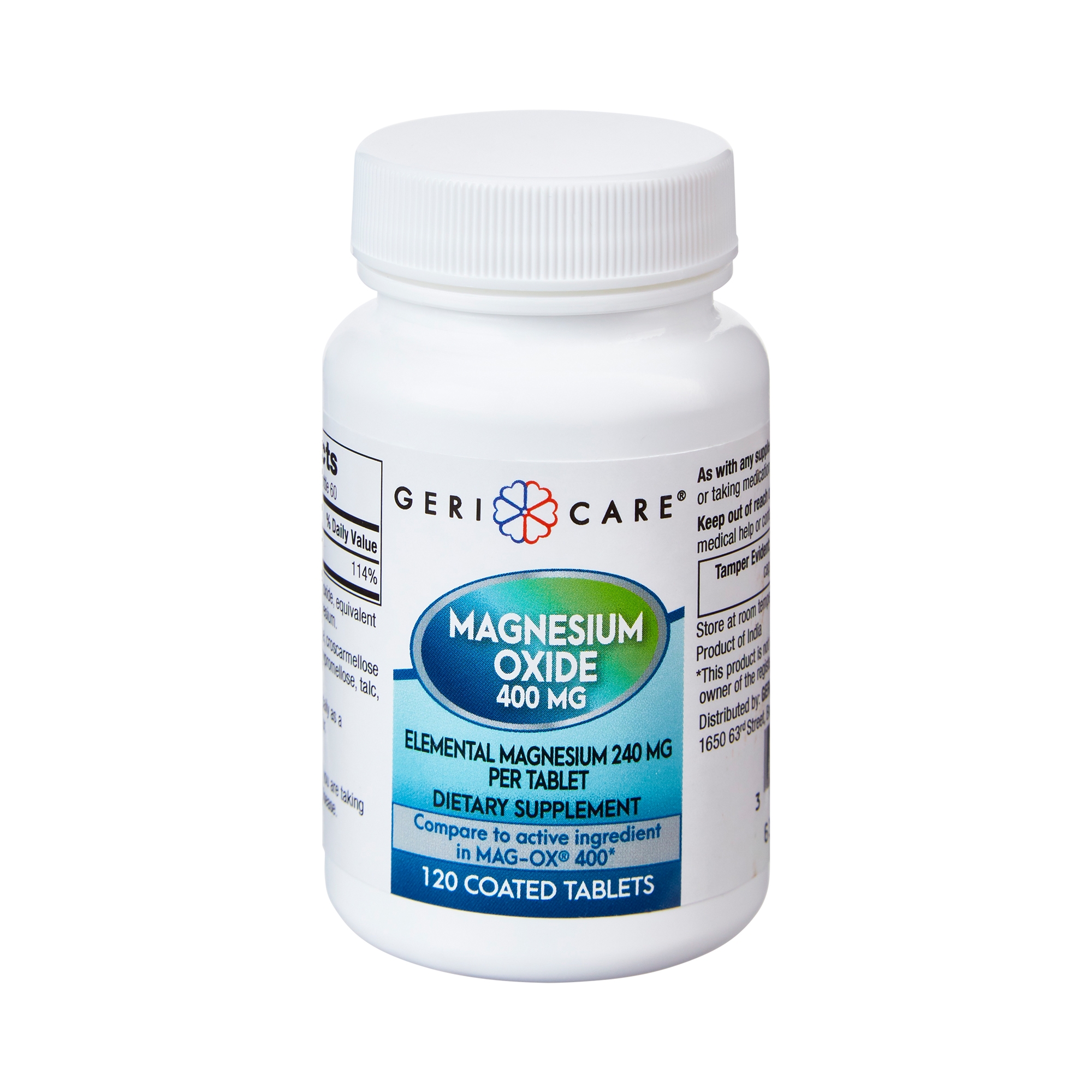 Geri Care Mineral Supplement, Magnesium Oxide 400 mg Strength Tablet