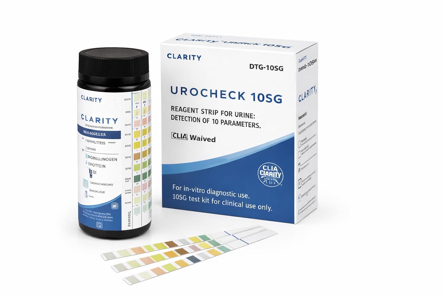 Clarity Urine Test Strips 10SG
