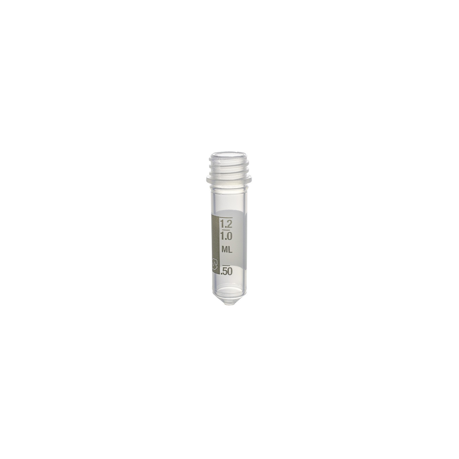 Conical Bottom Graduated Tube, White Marking Area For Sample ID