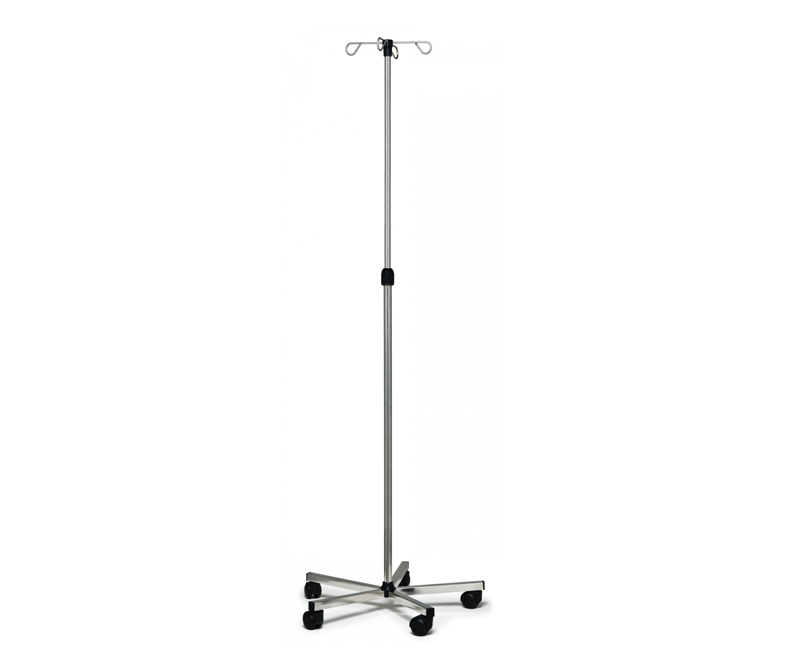 Stainless Steel Deluxe IV Stand 4 Hook Pole