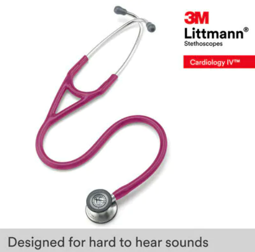 Littmann Cardiology IV Stethoscope, Standard Finish Chestpiece