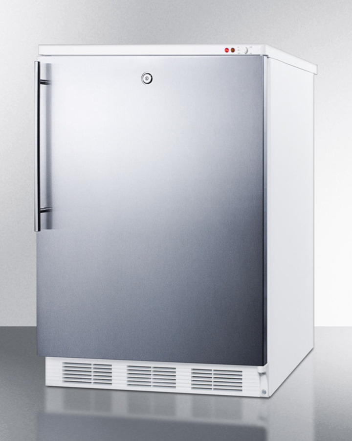 Freestanding Counter Height All Freezer with Lock and Thin Handle