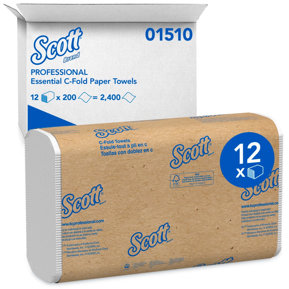 Scott C-Fold Essential Folded Paper Towels - Pallet of 48 Cases