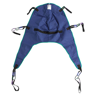 Divided Leg Patient Lift Sling with Headrest