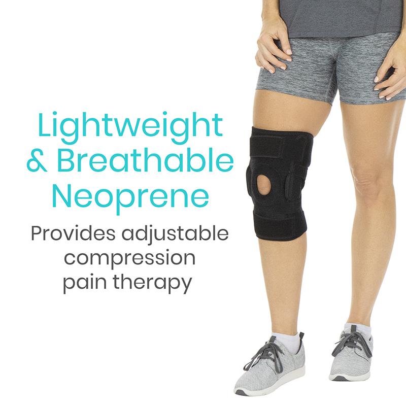 Hinged Knee Brace with Removable Splints