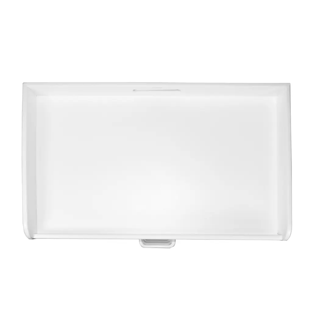 Extra Wide Compact Cart with White Drawers