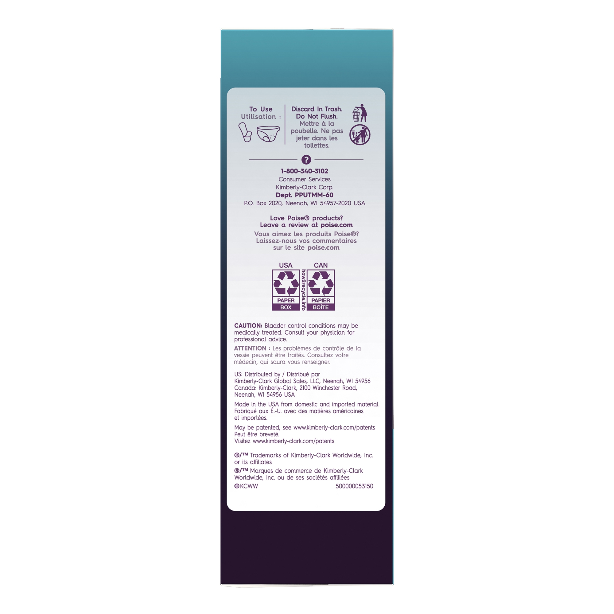 Poise Bladder Control Pads, Ultra Thin, Moderate Absorbency