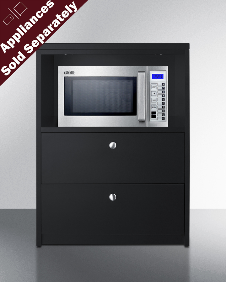ADA Height 2 Drawer Microwave Cabinet