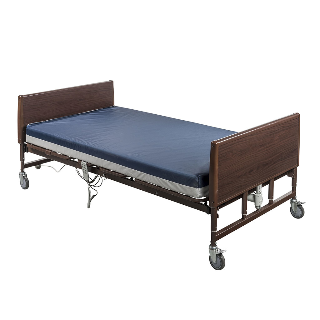 Lightweight Bariatric Homecare Bed with Half Rails