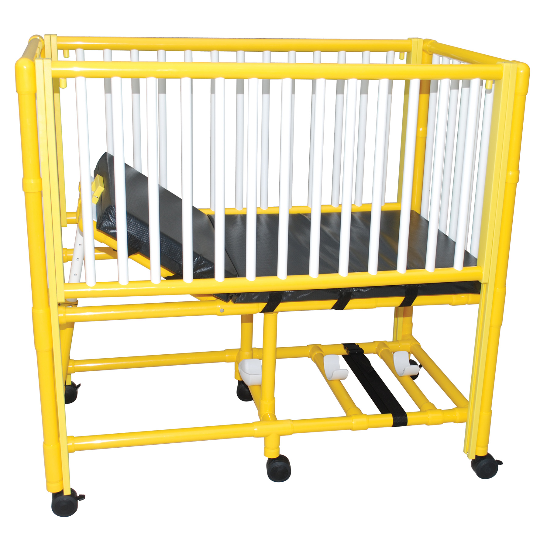 Pediatric Crib Bed Yellow