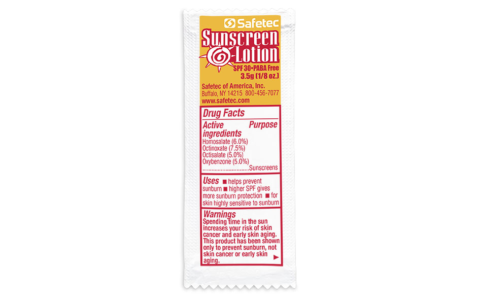 Sunscreen Lotion 3.5 g Pouch.