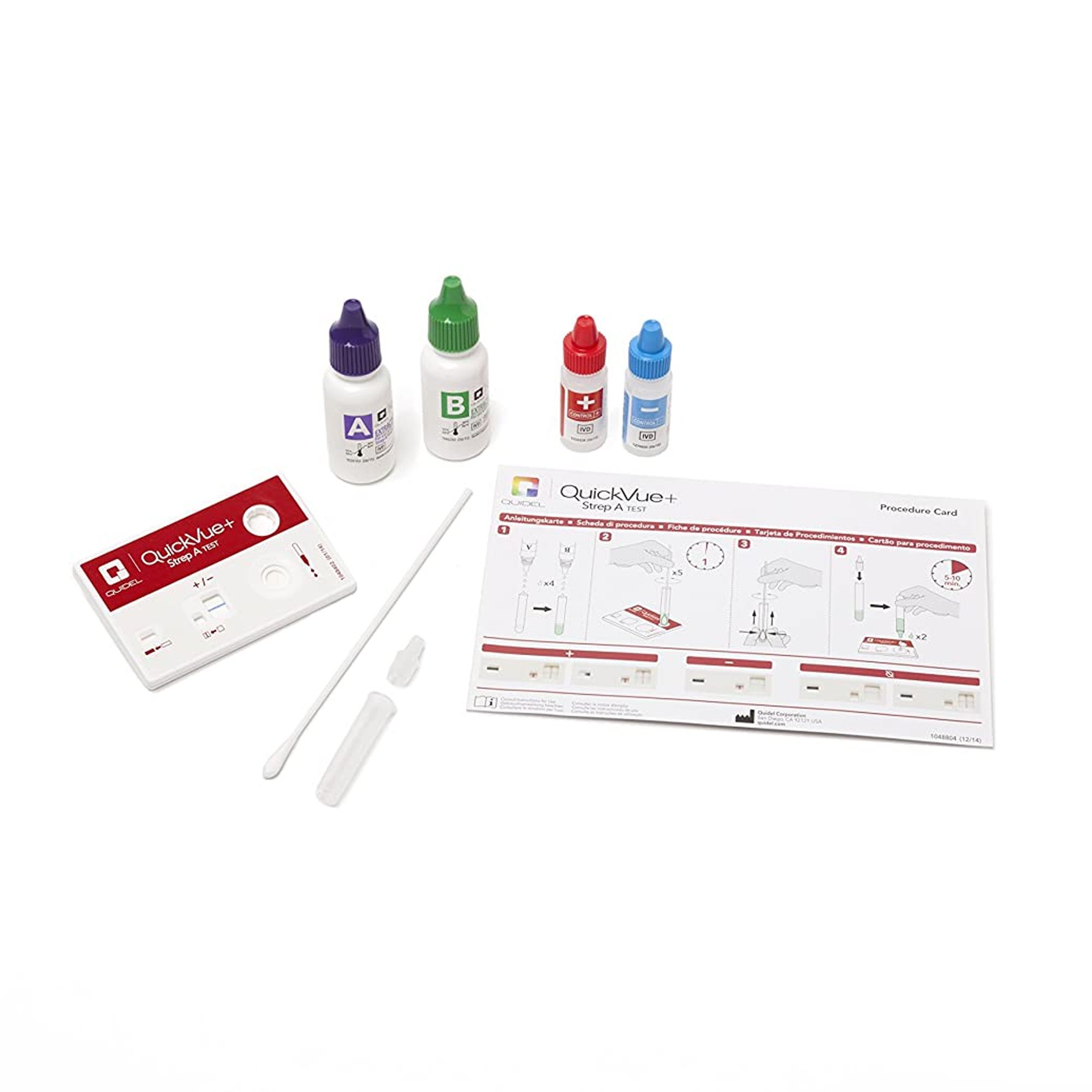 QuickVue+ Rapid Strep A Test Kit, Non CLIA Waived