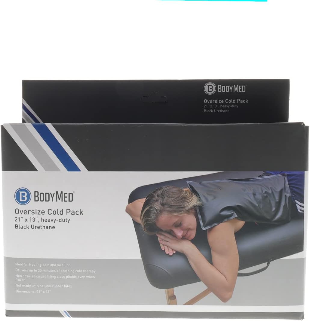 Heavy Duty Black Urethane Cold Packs - Oversize 21' X 13