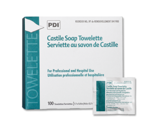 Castile Soap Towelette, 2% Coconut Oil