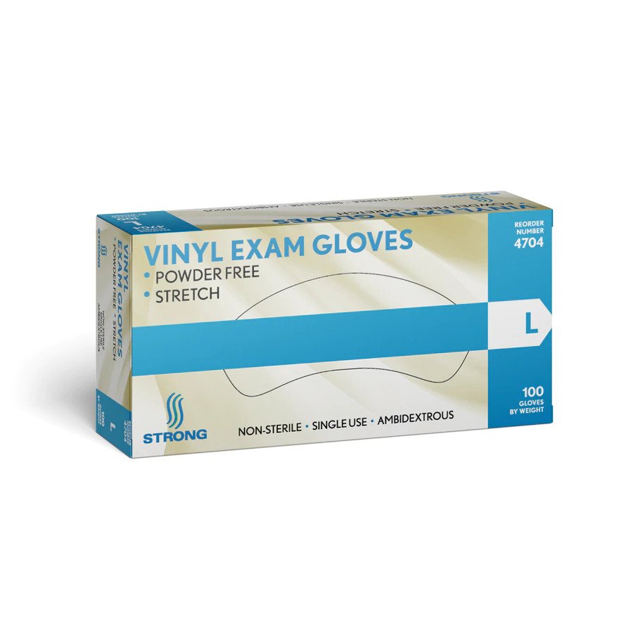 STRONG Vinyl Exam Stretch Gloves