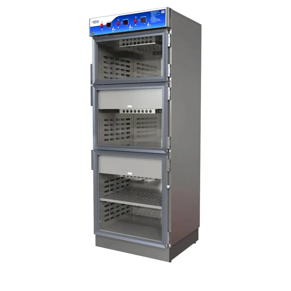 Triple Chamber D Series Fluid & Blanket Warmers with 14 Cubic Ft Storage