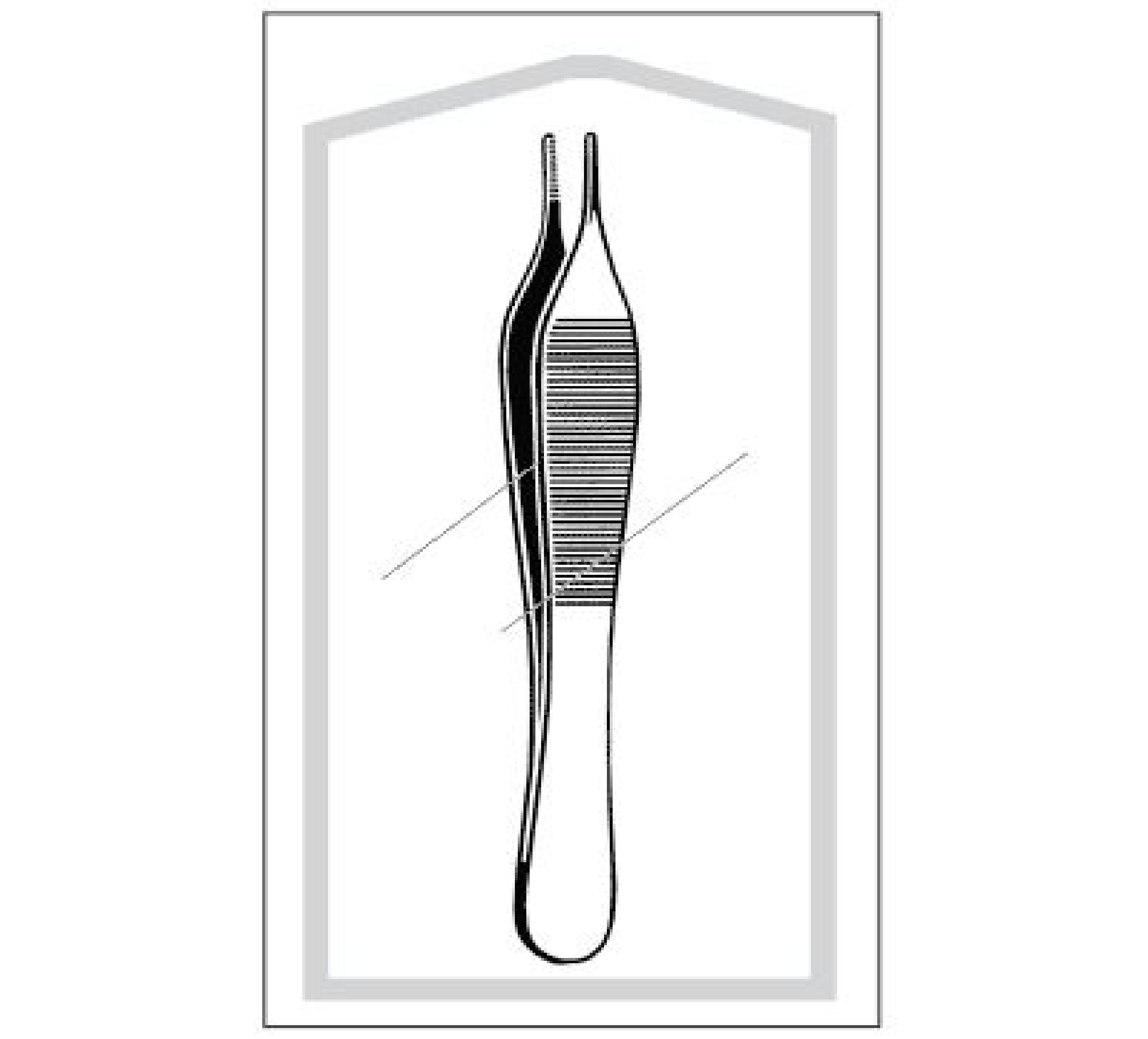 Dressing Forceps, Straight, Serrated 4.75"