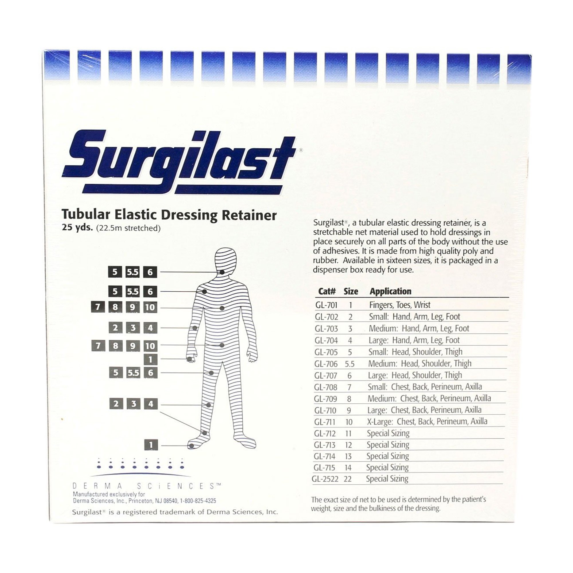 Dressing Retainer, Head, Shoulder, Thigh
