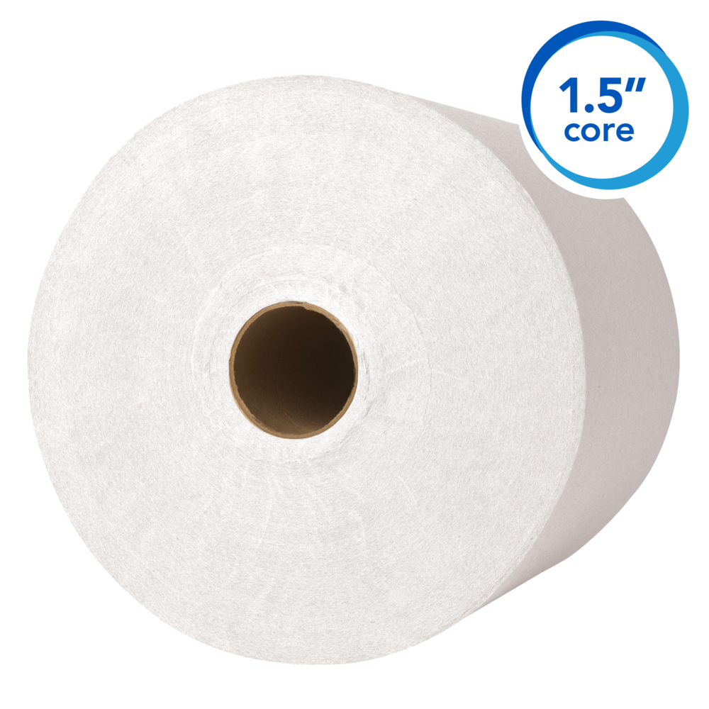 Scott Hard Roll Towels, 1 Ply, White