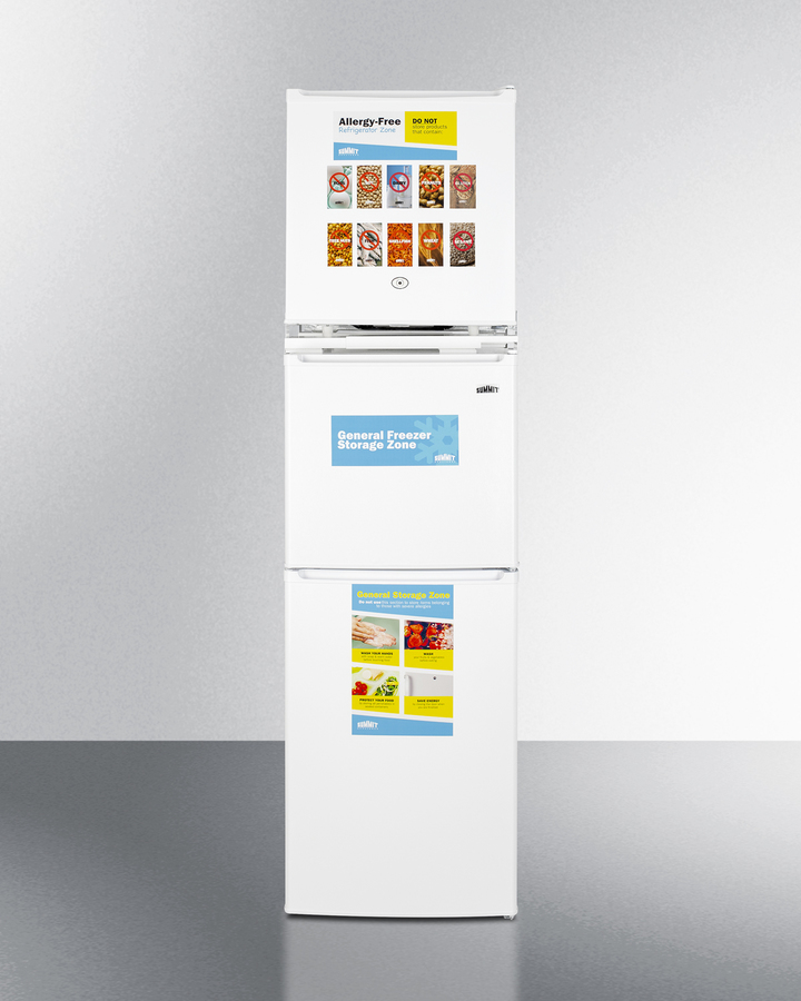 19" Wide Allergy Free Refrigerator / General Purpose Refrigerator Freezer Combination